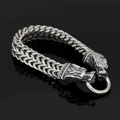 Wolf Head Bracelet — Stainless Steel