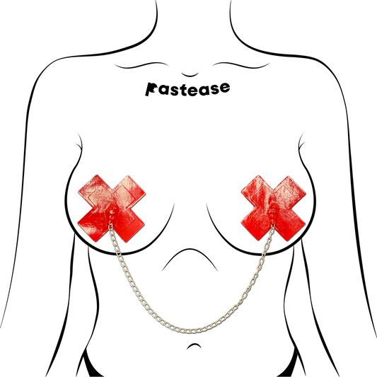 Red Chain X Pasties — Patent Leather | Pastease
