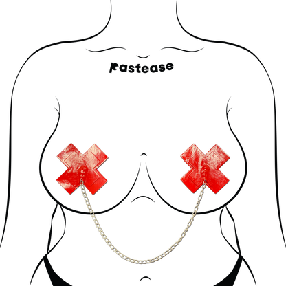 Red Chain X Pasties — Patent Leather | Pastease