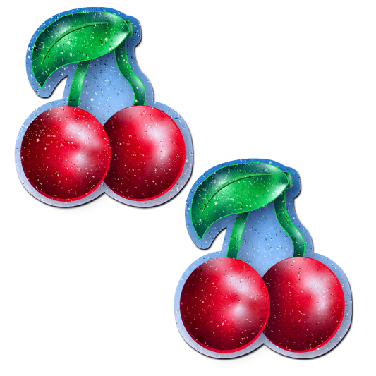 Cherry Pasties — Glitter Velvet Red | Pastease