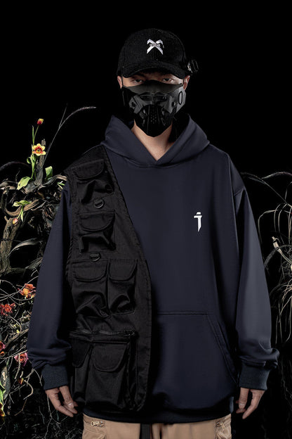 Utility Mode Multi-Pocket Hoodie — Grey