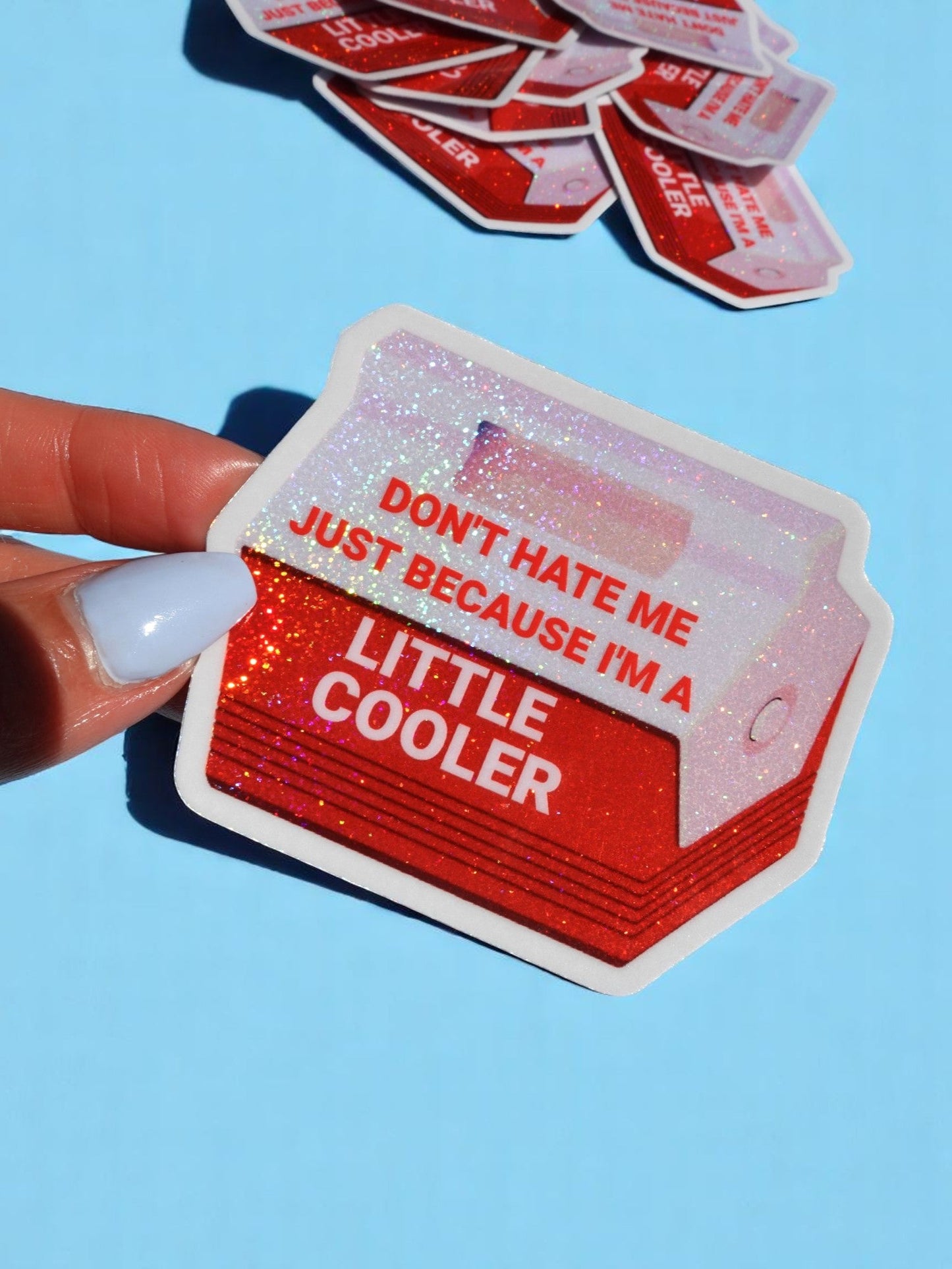 Little Cooler Sticker — Retro Shade Energy