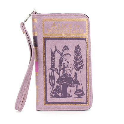 Alice in Wonderland Book Wallet Wristlet — Pastel Edition