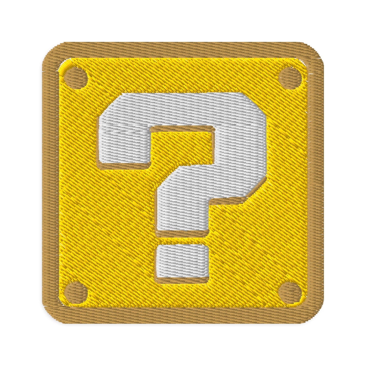 Power-Up Question Patch — Retro Video Game Icon