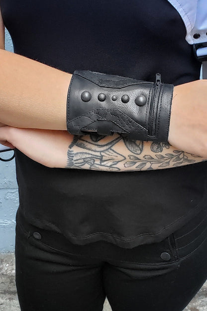 Arrow Leather Utility Cuff | Five and Diamond