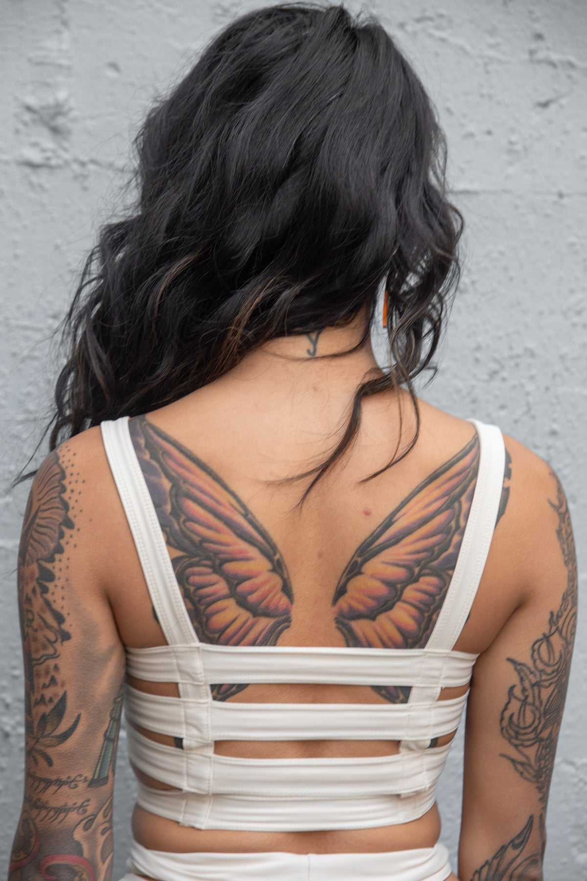 Cage Bra — Cream Nylon | Five and Diamond