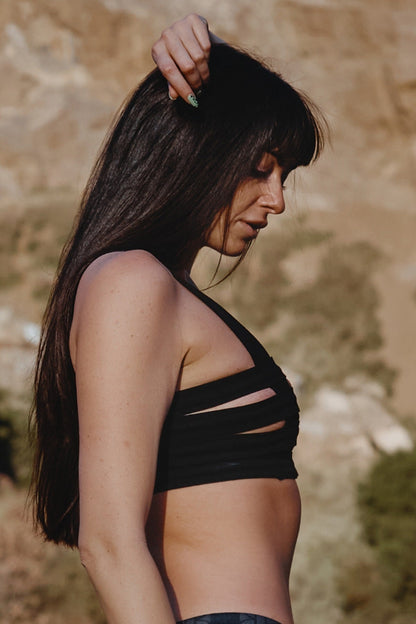 Cage Bra — Black Cotton | Five and Diamond