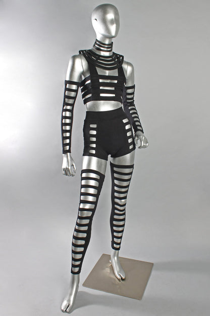 Cage Bra — Black Cotton | Five and Diamond