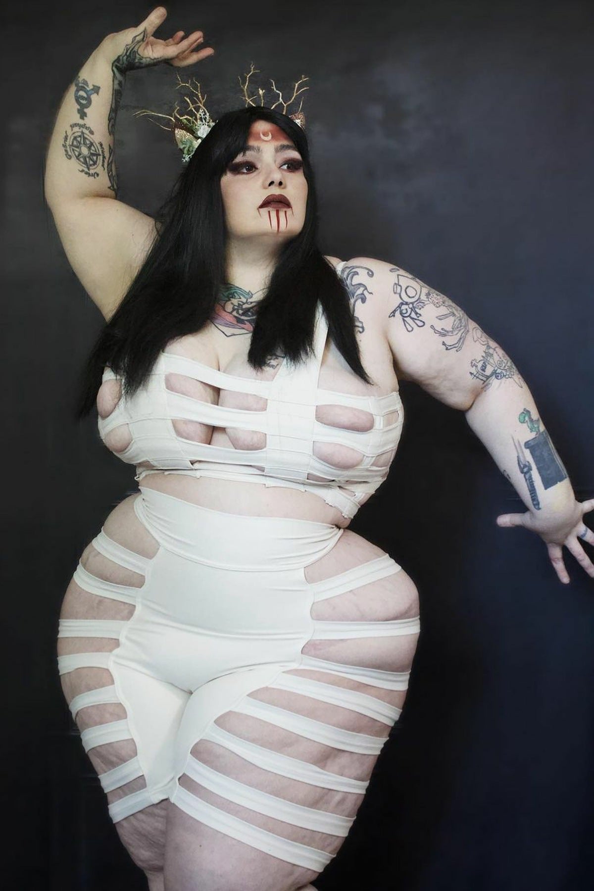 Deluxe Cage Bra — Swim Nylon in Cream | Five and Diamond