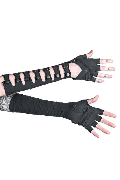 Minaret Snap Gauntlets — Black Cotton | Five and Diamond