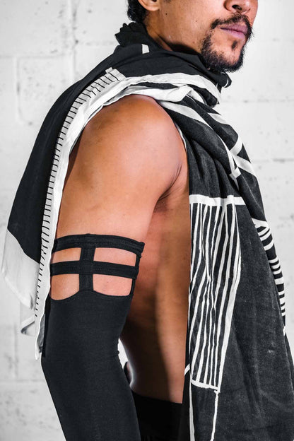 Oversize Geometric Scarf — Rayon | Five and Diamond