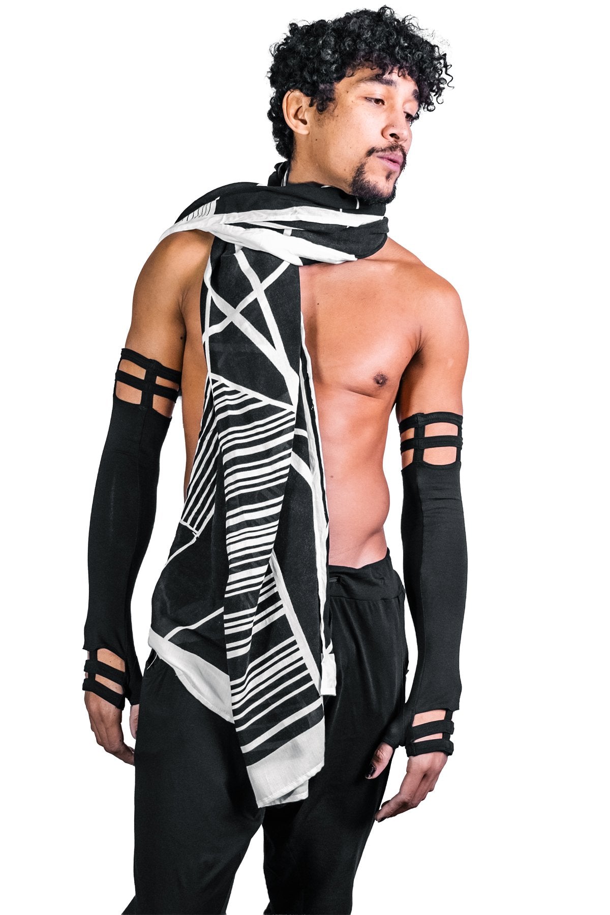 Oversize Geometric Scarf — Rayon | Five and Diamond