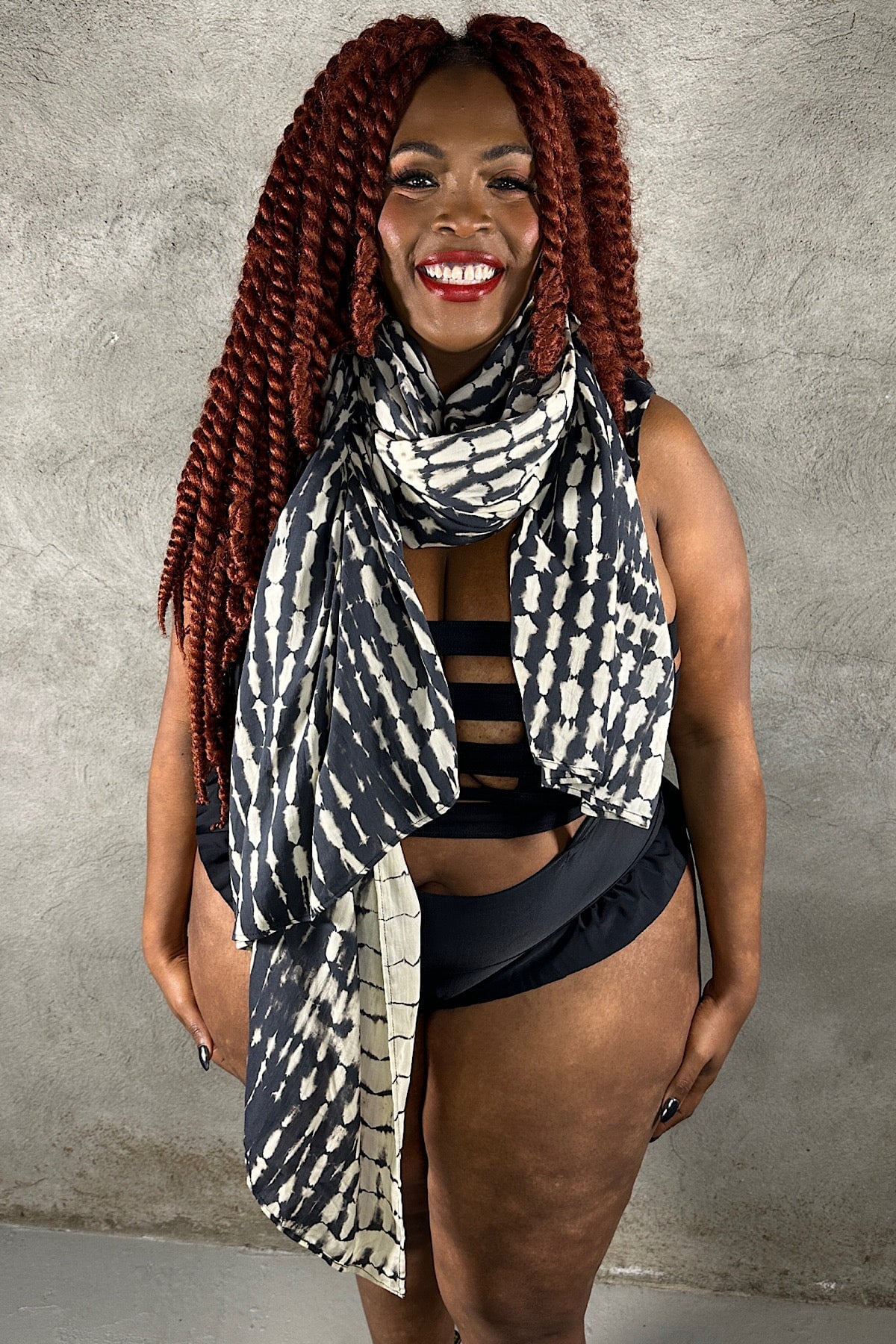 Oversize Hand-Dyed Scarf — Rayon | Five and Diamond