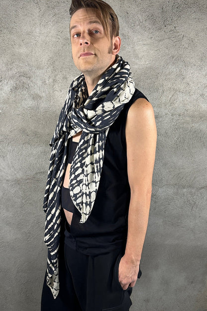 Oversize Hand-Dyed Scarf — Rayon | Five and Diamond