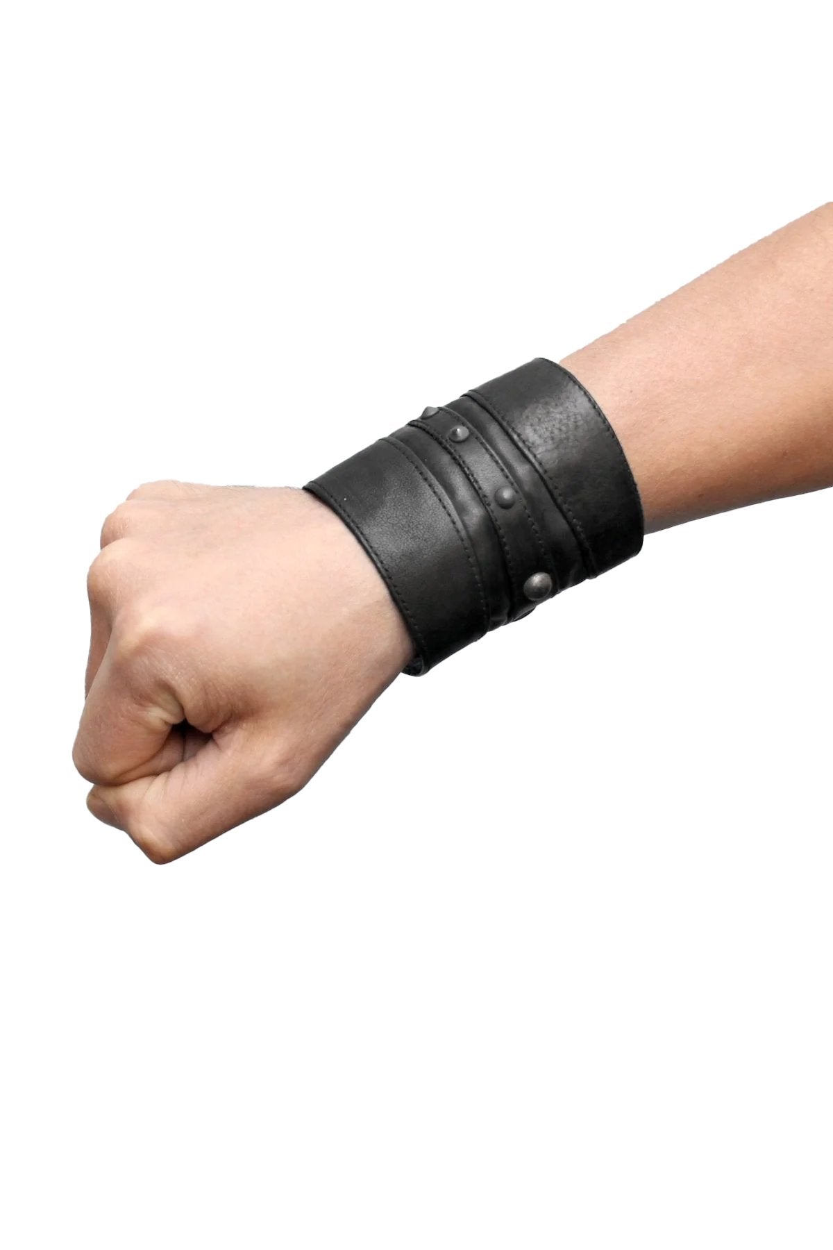 Hidden Pocket Leather Wrist Cuff — Utility Wallet Bracelet | Five and Diamond