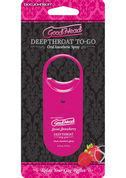 Goodhead Deep Throat To-Go Oral Anesthetic Spray Strawberry