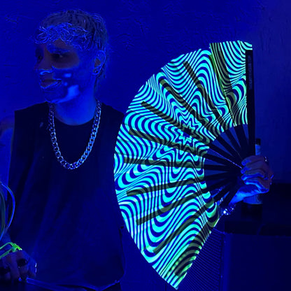 Neon Warning – UV Festival Fan
