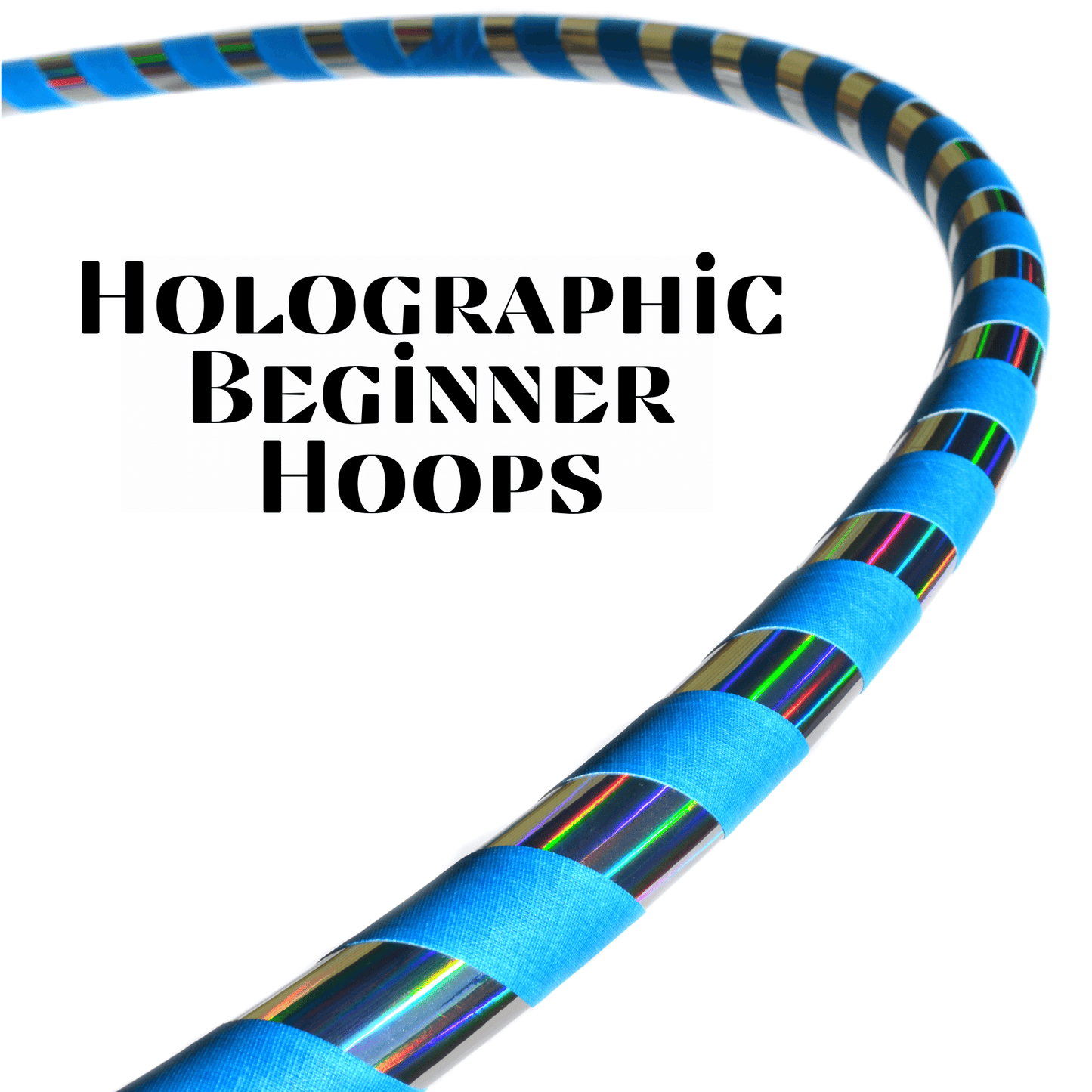 Prism Flow Fitness Hoop — Mirror & Holographic Grip Edition
