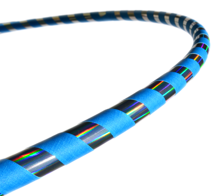 Prism Flow Fitness Hoop — Mirror & Holographic Grip Edition