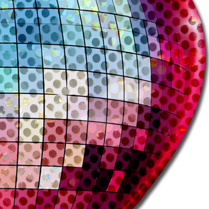 Discoball Heart Pasties — Blue & Pink | Pastease