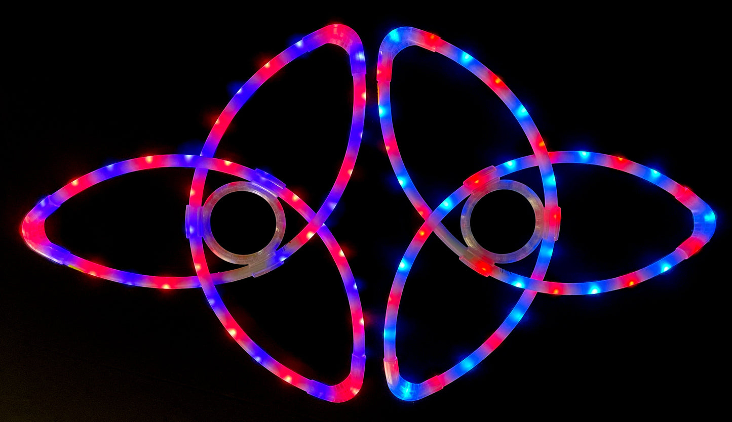 Starlight Spin™ LED Triquetras – Pair