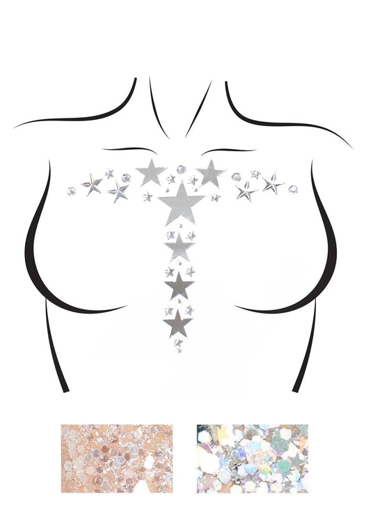 Kismet Mirror Star Body Jewels & Glitter Set
