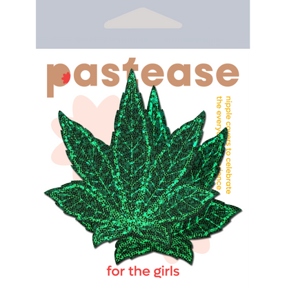 Indica Leaf Pasties — Green Glitter Cannabis | Pastease