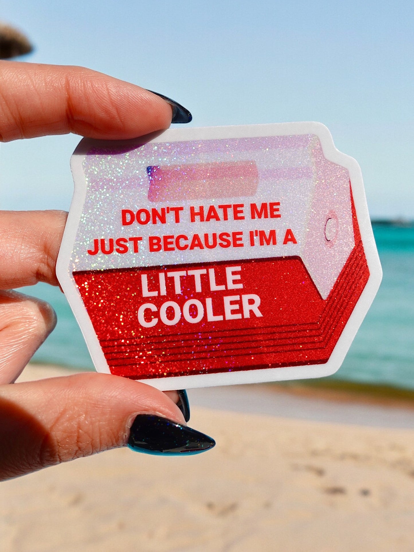 Little Cooler Sticker — Retro Shade Energy