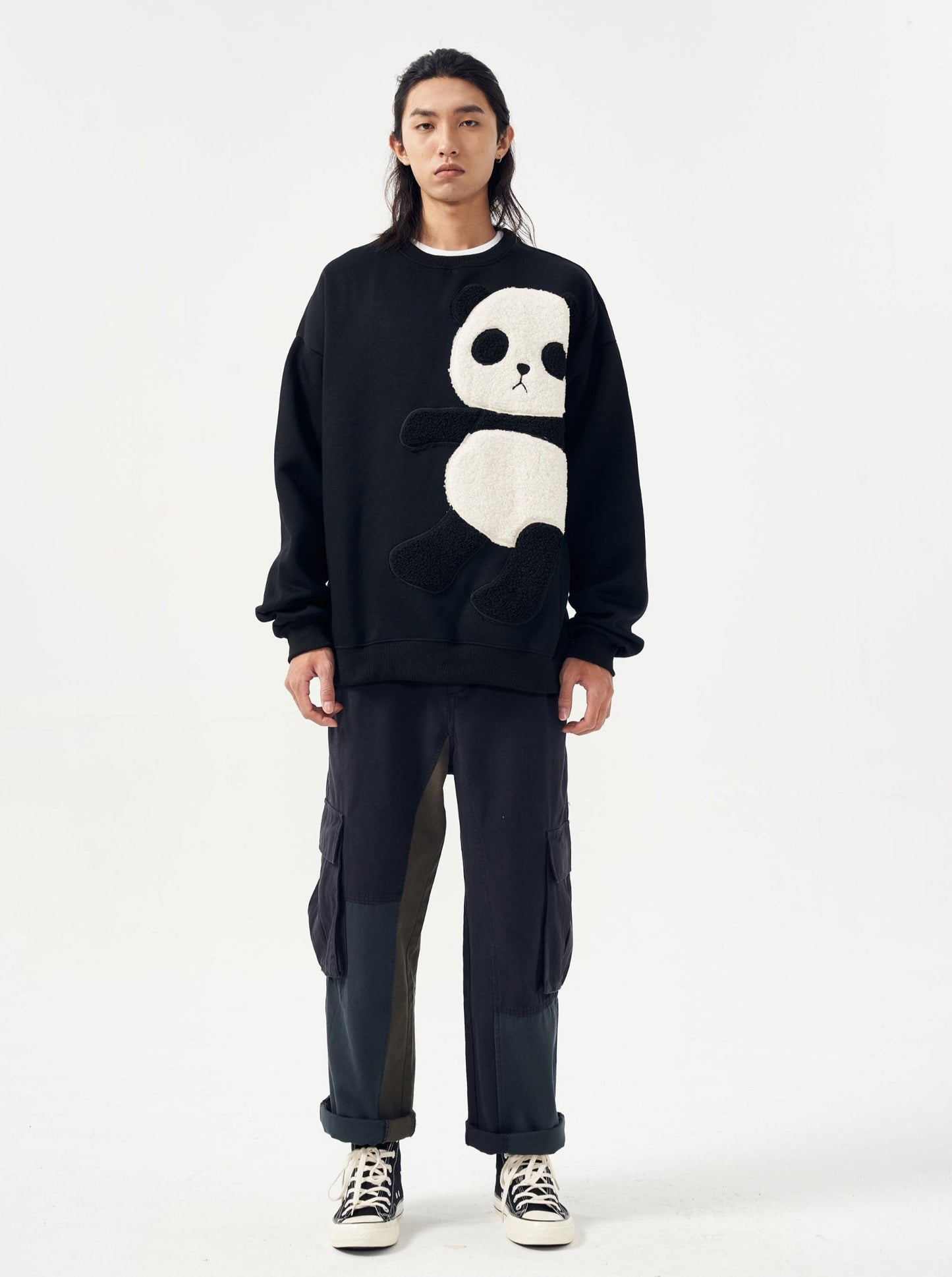 Furry Panda Crewneck
