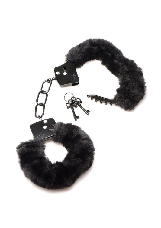 🔒 Soft Restraint Furry Handcuffs — Black or Red | Master Series
