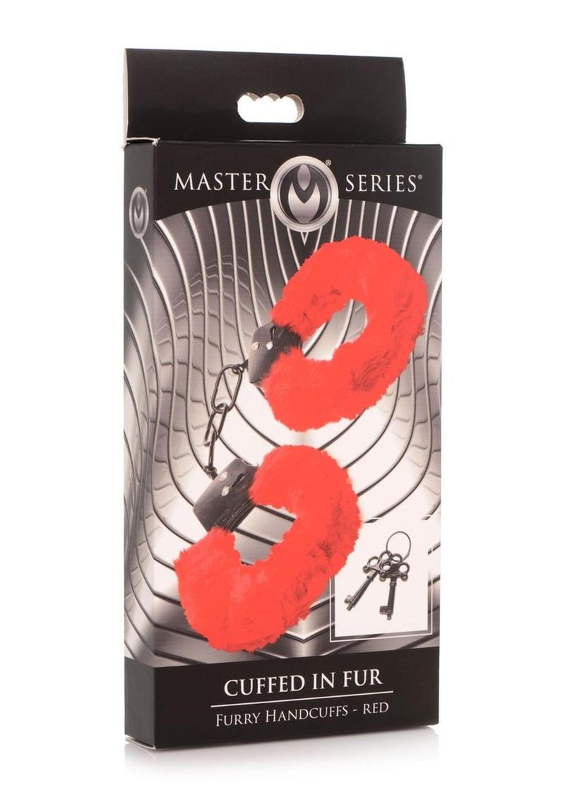 Master Series Cuffed In Fur Furry Handcuffs