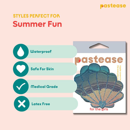 Mermaid Shell Pasties — Opalescent Seafoam | Pastease