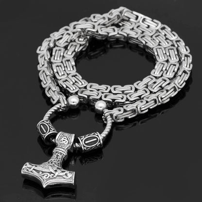 Hammer of Thor Necklace — Stainless Steel