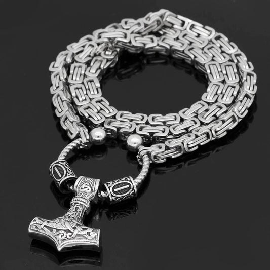 Hammer of Thor Necklace — Stainless Steel