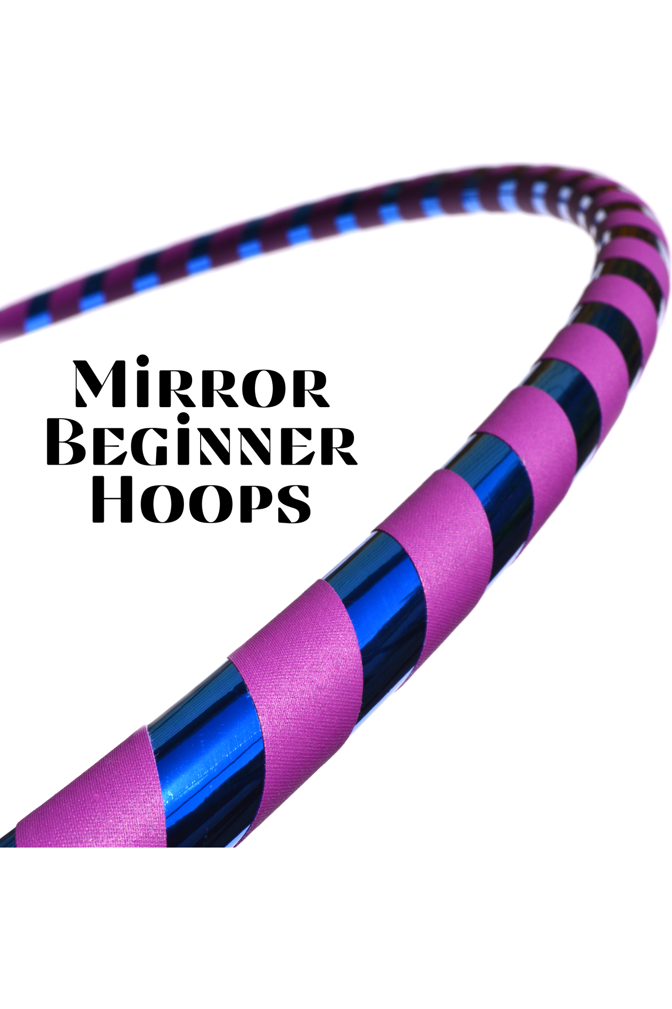 Prism Flow Fitness Hoop — Mirror & Holographic Grip Edition