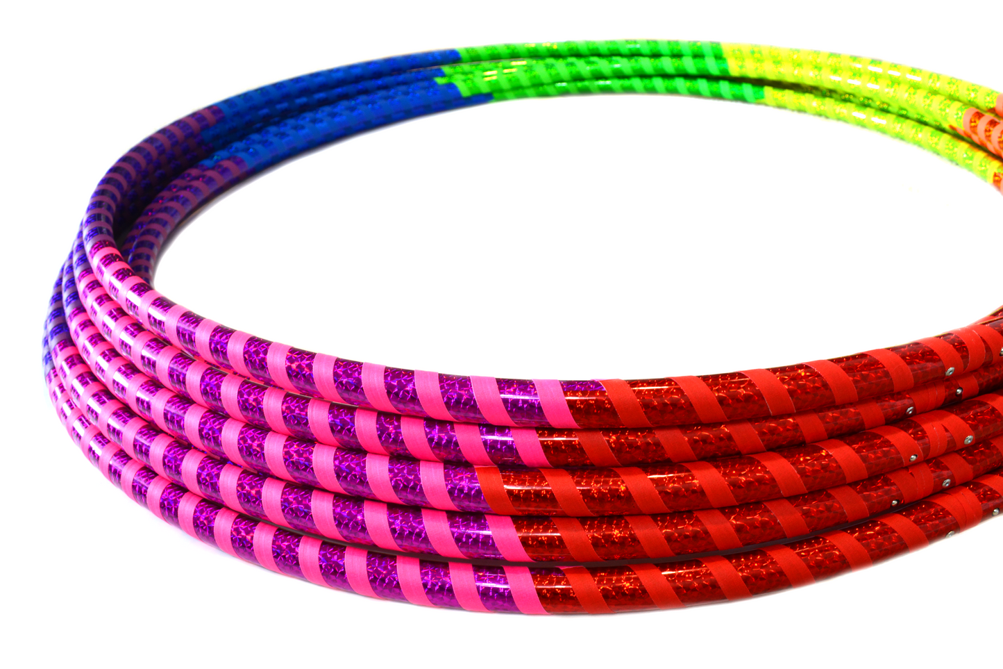 Prism Spectrum Flow Hoop — Rainbow Grip Edition