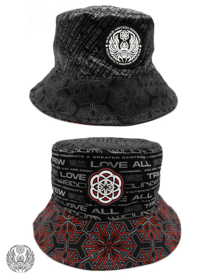 PROTECTED BY INTENT ✦ REVERSIBLE / REFLECTIVE ✦ BUCKET HAT w/ hidden pocket