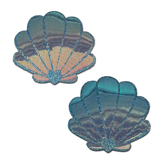 Mermaid Shell Pasties — Opalescent Seafoam | Pastease