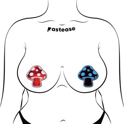 Shroom Glow Pasties — Red & White Glow Mushroom | Pastease