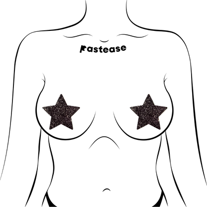Rockstar Pasties — Sparkle Black Star | Pastease®