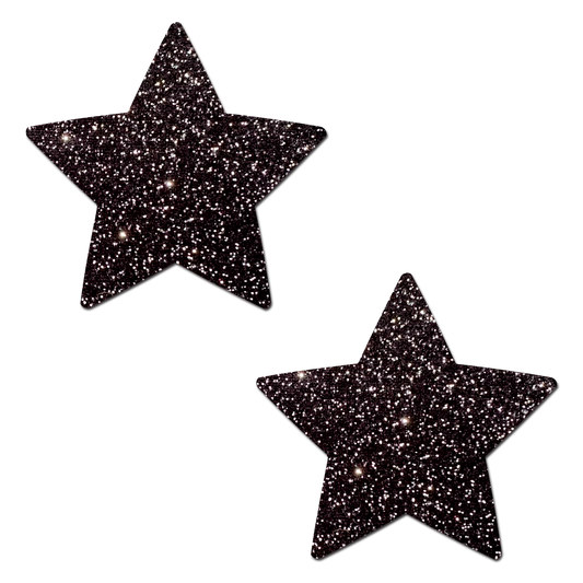 Rockstar Pasties — Sparkle Black Star | Pastease®