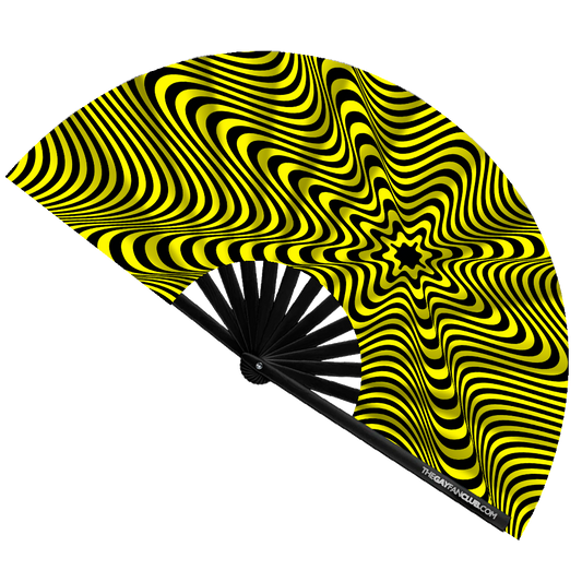 Neon Warning – UV Festival Fan 🌙