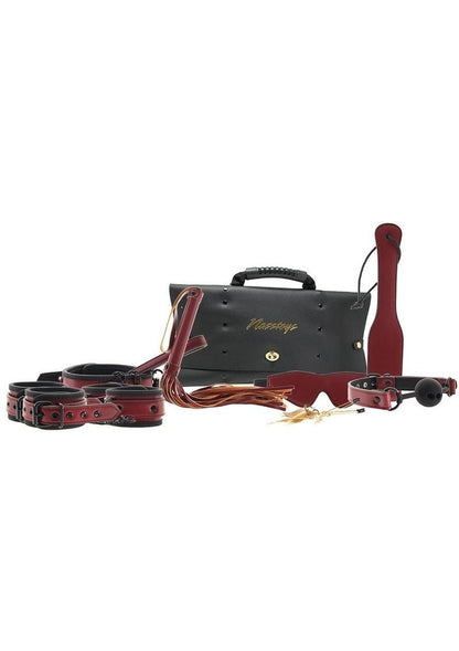 🔒 Traveler Bondage Briefcase Kit — Black & Crimson