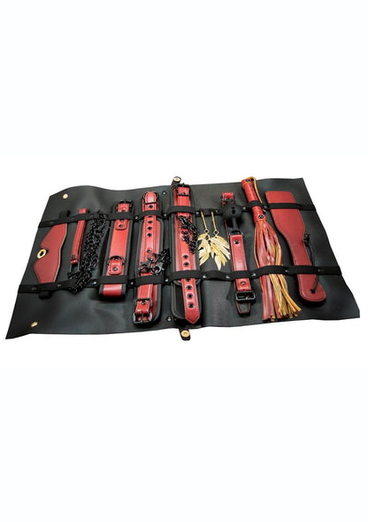 🔒 Traveler Bondage Briefcase Kit — Black & Crimson