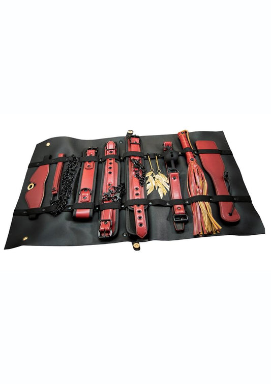 🔒 Traveler Bondage Briefcase Kit — Black & Crimson