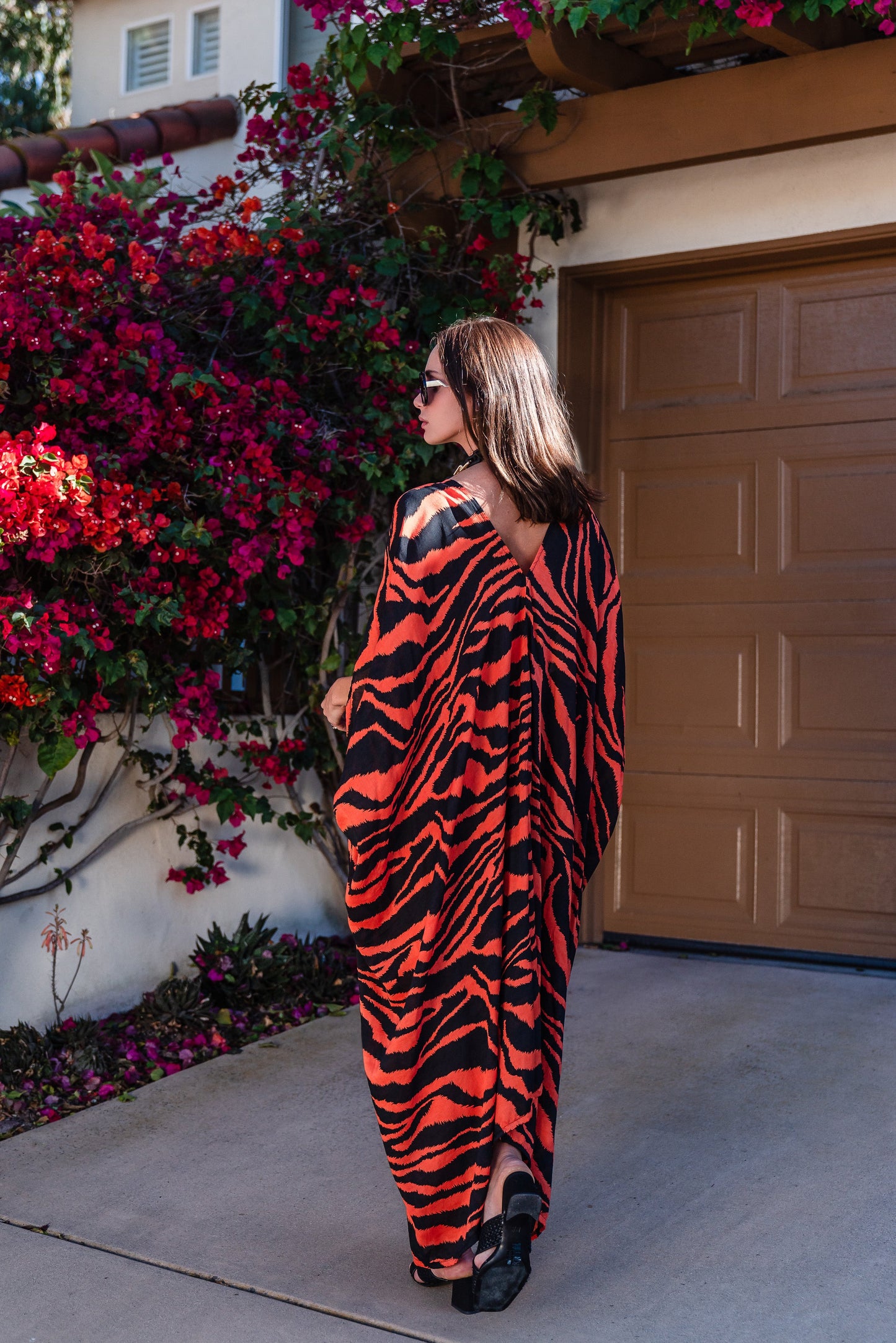 Tigress Caftan — Orange Tiger | Jennafer Grace