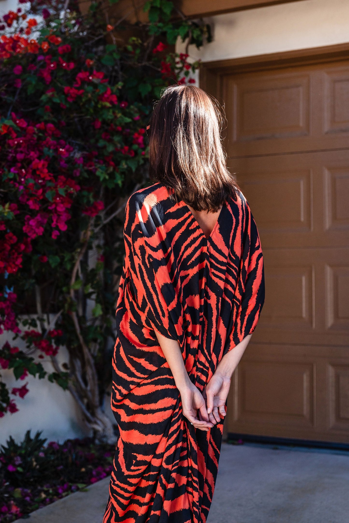 Tigress Caftan — Orange Tiger | Jennafer Grace