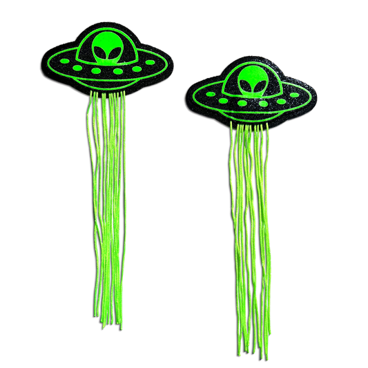 Alien Tassel Pasties — Neon Green | Pastease