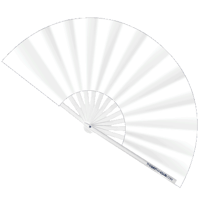 The White Fan – UV Festival Fan 🌙
