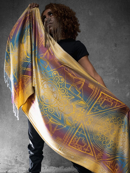 Yellow Amethyst Dharma Shawl | Rage Nation